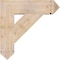 Ekena Millwork Traditional Arts & Crafts Smooth Bracket, Douglas Fir, 5 1/2"W x 24"D x 24"H BKT06X24X24TRA03SDF - alternate 4